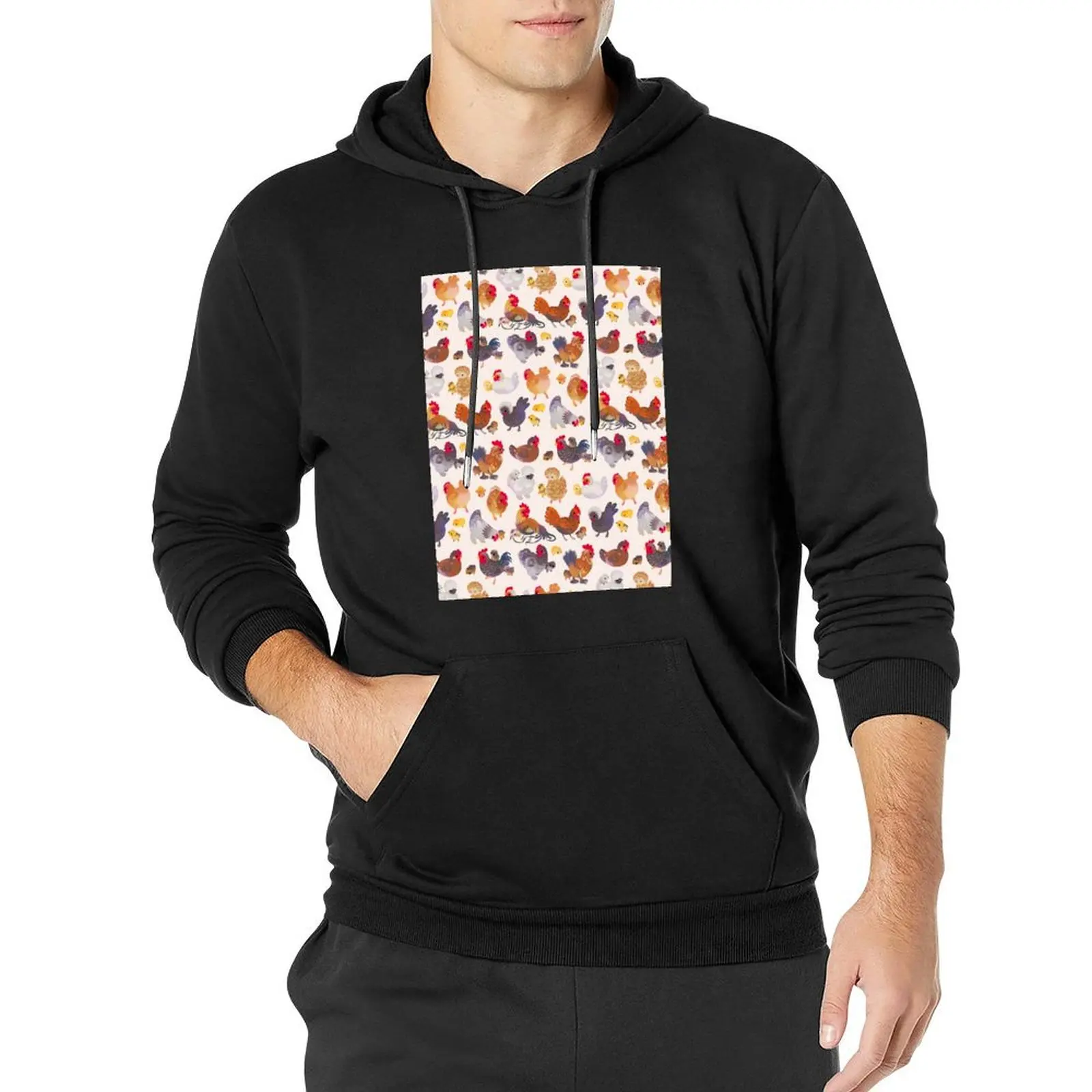 Chicken and Chick - pastel Pullover Hoodie blouse men's autumn clothes anime hoodie