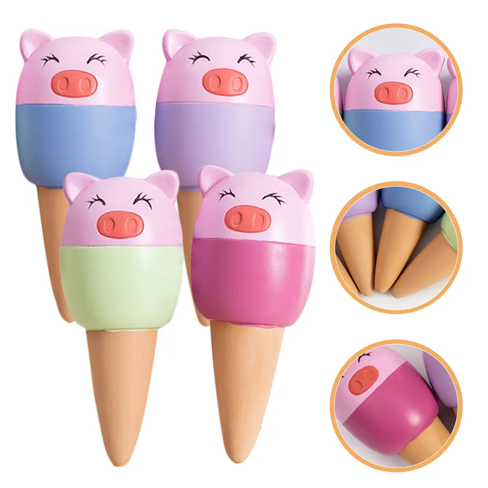 

Набор из 4 самополивающихся колышков из терракоты для автоматического полива растений в помещении и на улице, эффективные капельные оросители для сада