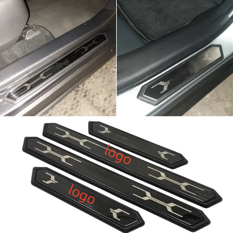 

For Toyota Front Lander RAV4 XA50 Corolla Cross 2020-2024 Auto Interior Accessories Styling Door Sill Inside Scuff Plate Cover