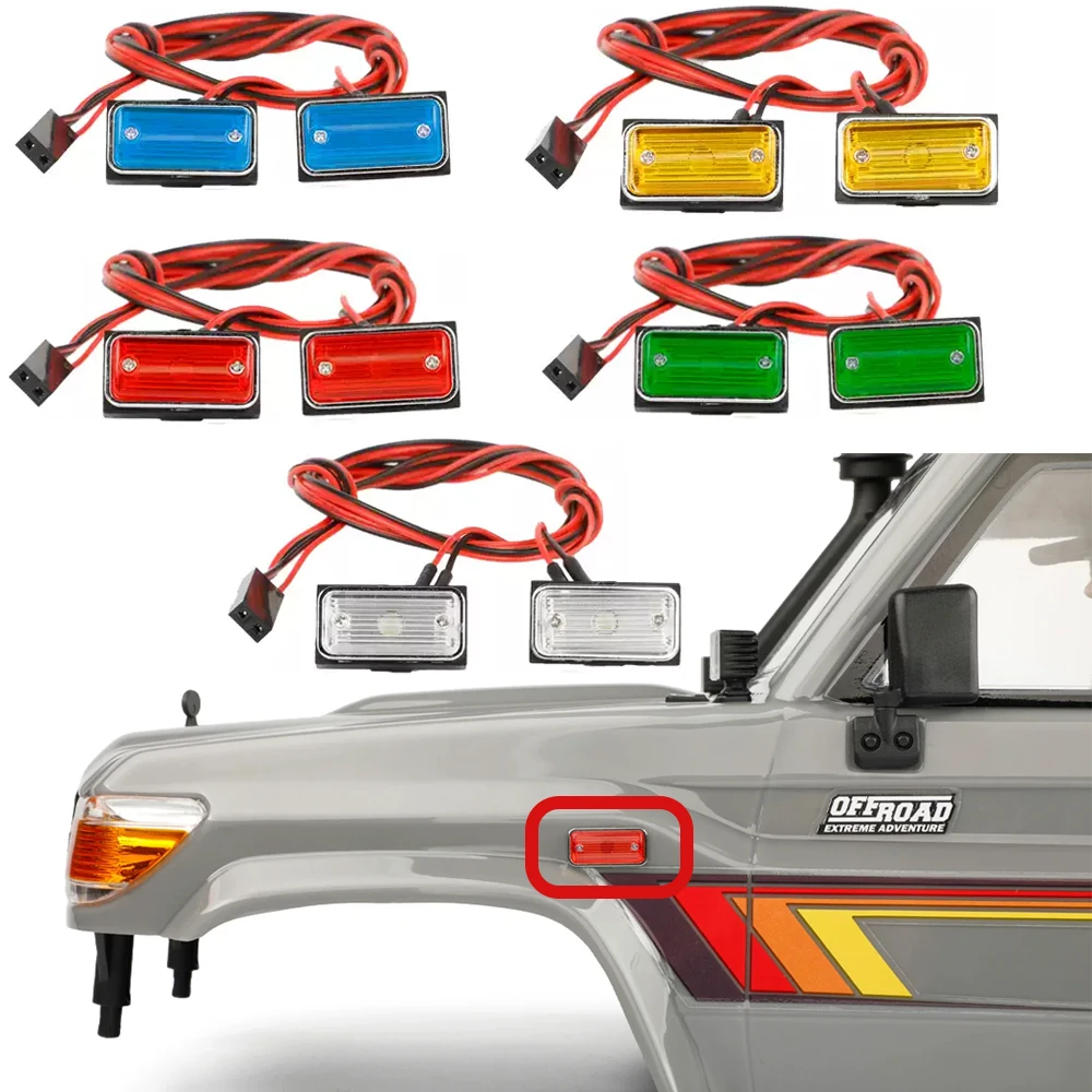 Rcdream 1-10 Turn Light / Signal Lamp /side Indicator Light For 1/10 Rc Car Trx4 Scx10 Rgt 1/14 Truck Upgrade Option Parts #r008