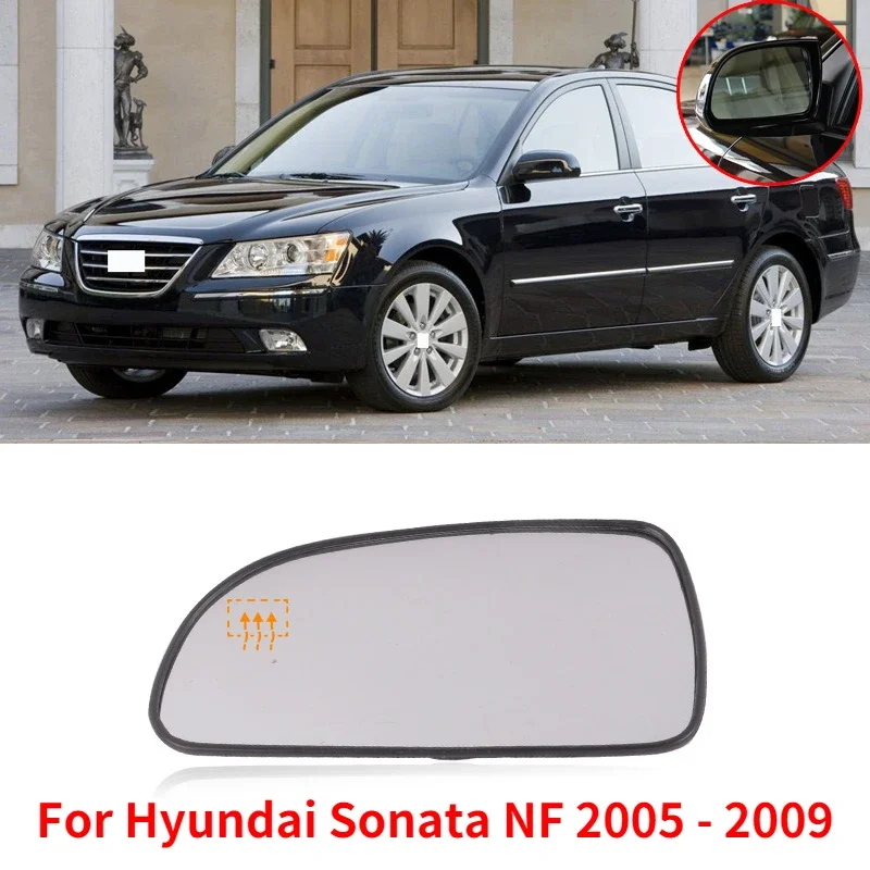 CAPQX Heating Outside Rearview mirror For Hyundai Sonata NF 2005 2006 2007 2008 2009 glass Side Rear View Mirror Lens