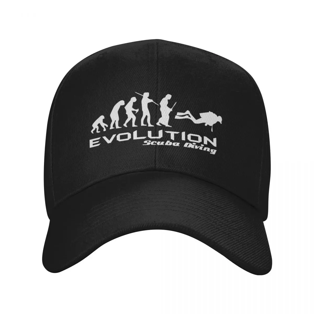 

Custom Evolution Of Scuba Diving Baseball Cap Sports Adjustable Funny Underwater Dive Diver Gift Dad Hat Summer Snapback Hats