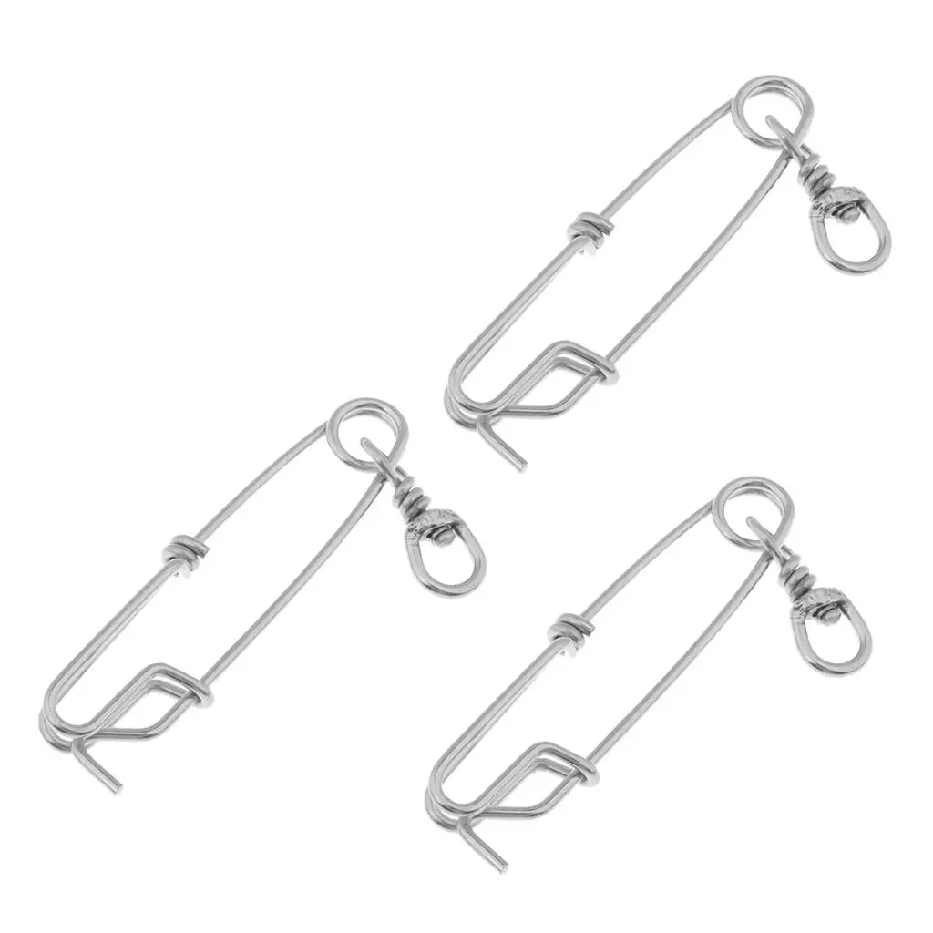 3pcs/lot Steel Long Line Clips Longline Branch Hangers Fishing Accessories