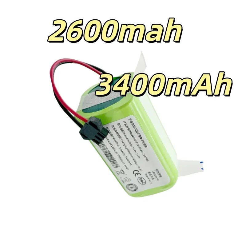 Replacement battery Suitable for A800 A900 RVBAT700 sweeper battery 14.8V 2600mah 3400mAh