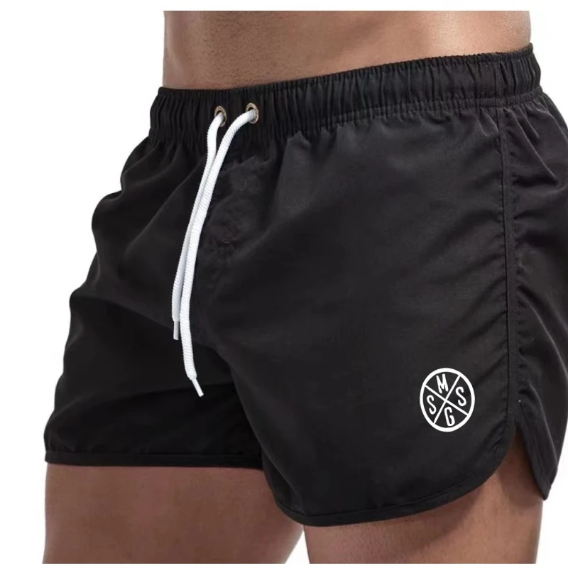 Men'S Summer Slim Fit Beach Sports Shorts Elastic Quick Dry Running Fitness Shorts Athletic Pants Gym Short