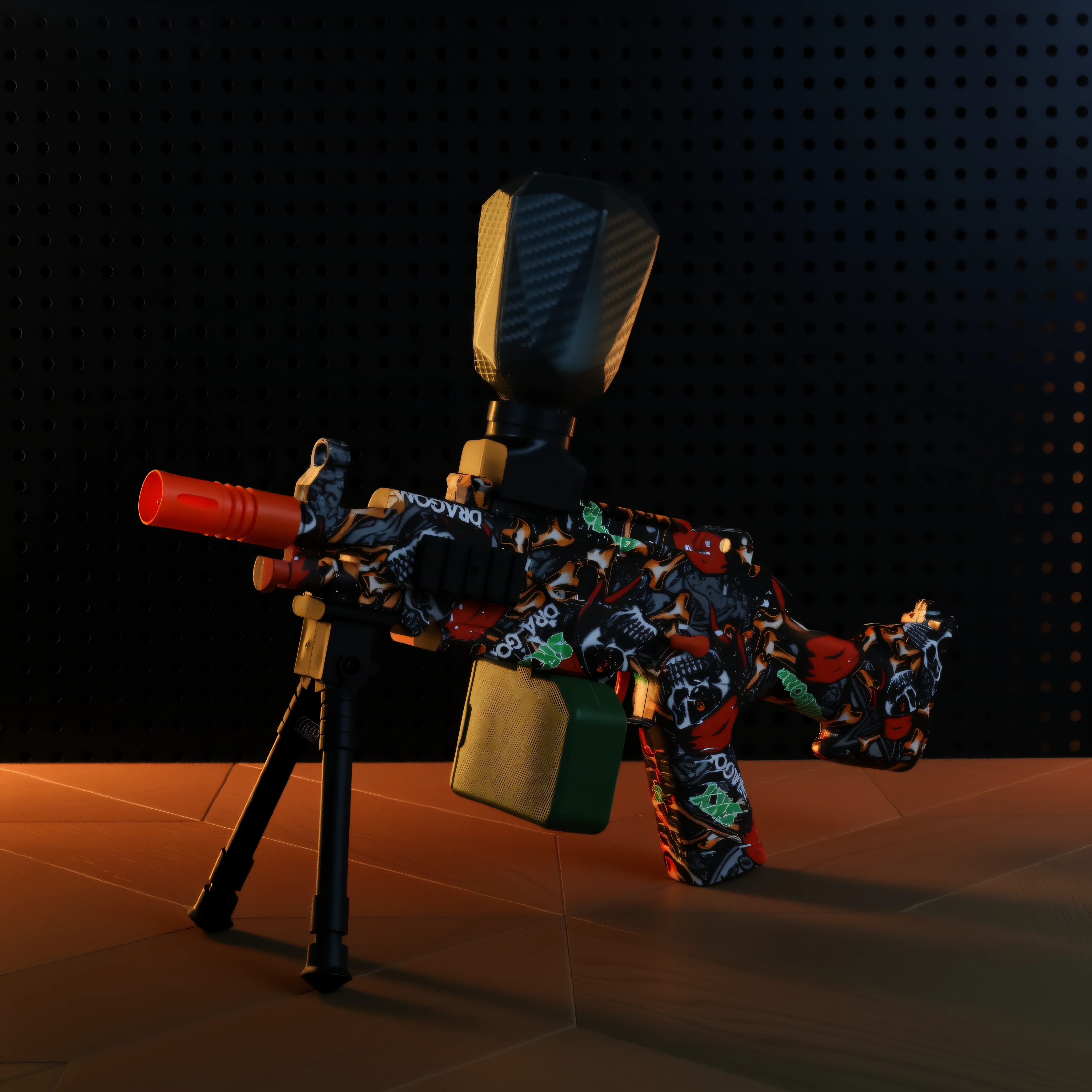 M249 เจลบอล Blaster ชุด-ชาร์จกลางแจ้ง COMBAT ของเล่นสําหรับวัยรุ่น 14 +, ของขวัญที่สมบูรณ์แบบสําหรับ Boys & Girls * ไม่รวมลูกปัดเจล