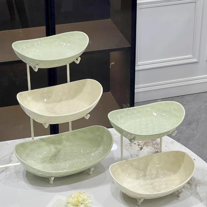 

Light luxury high-end fruit plate living room home coffee table dining table Internet celebrities exquisite multi-layer