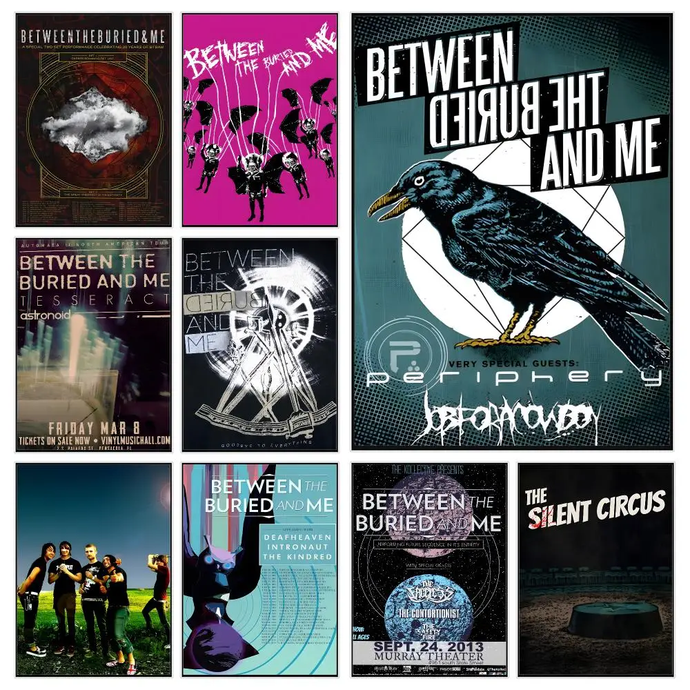 Progressive Metal Band B-between the Buried and Me Poster Trendy Aesthetic Wall Decor for Dorm & Bedroom