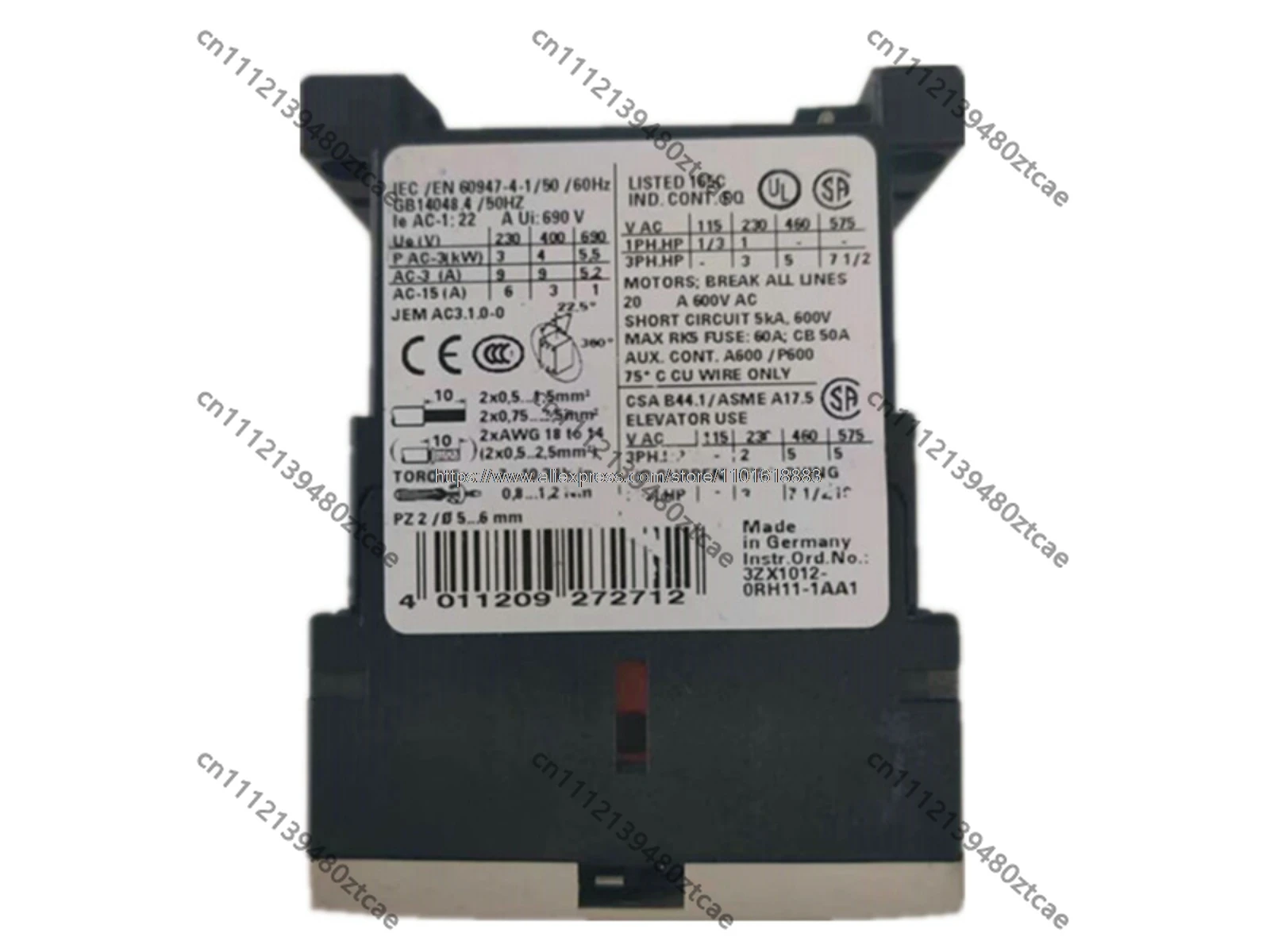 DC Electromagnetic Contactor Relay 3RT1016-1BB42, DC24V Coil Industrial Power Control Switch Replacement Spare Parts