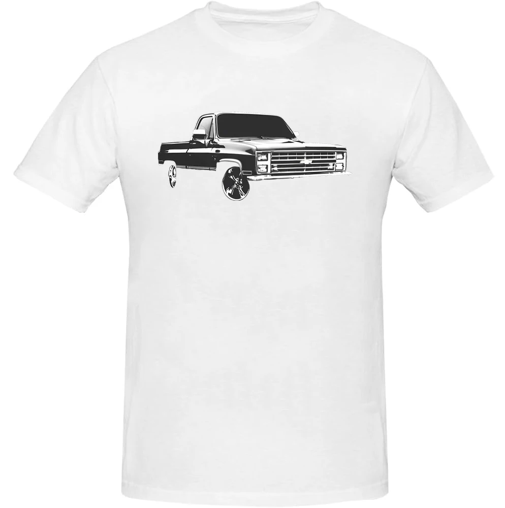 1984 Chevy C10 Pickup Truck Front Three Quarter View T Shirt