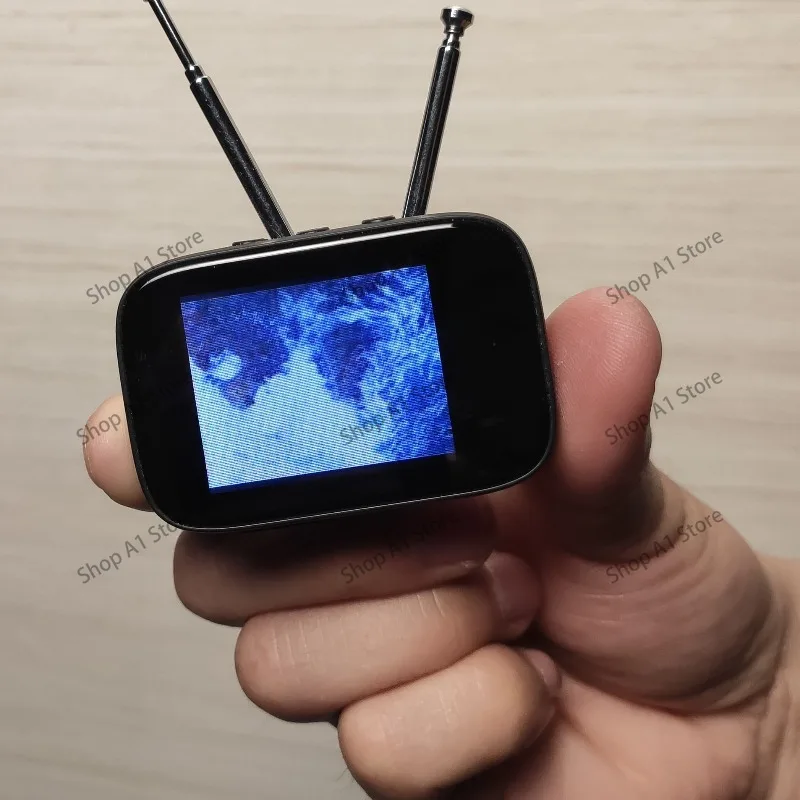 Color Touch Screen Miniature Retro TV Model Custom Video Content Simulation TV for Dollhouse Kitchen Home Art Decor