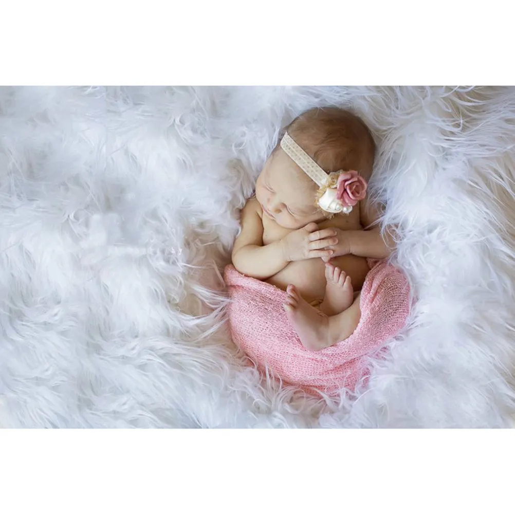 1Pcs Baby Photography Blanket Stretchy Comfortable Safe for Newborns Adorable Photo Prop Ideal for Studio Home Sessions Pink