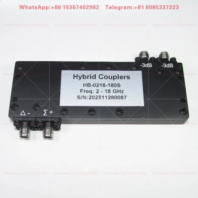 HB-0218-180S 2-18GHz 50W 180 degree RF microwave broadband bridge