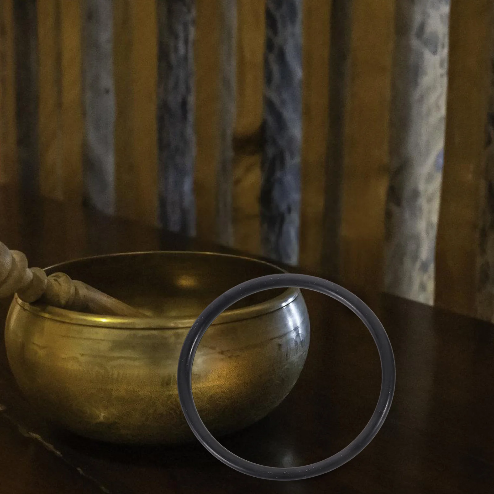 

3Pcs Singing Bowl Rubber Rings Lightweight O-Rings for Singing Bowls and Tibetan Ritual Instruments Buddhist Bowl Rubber Ring