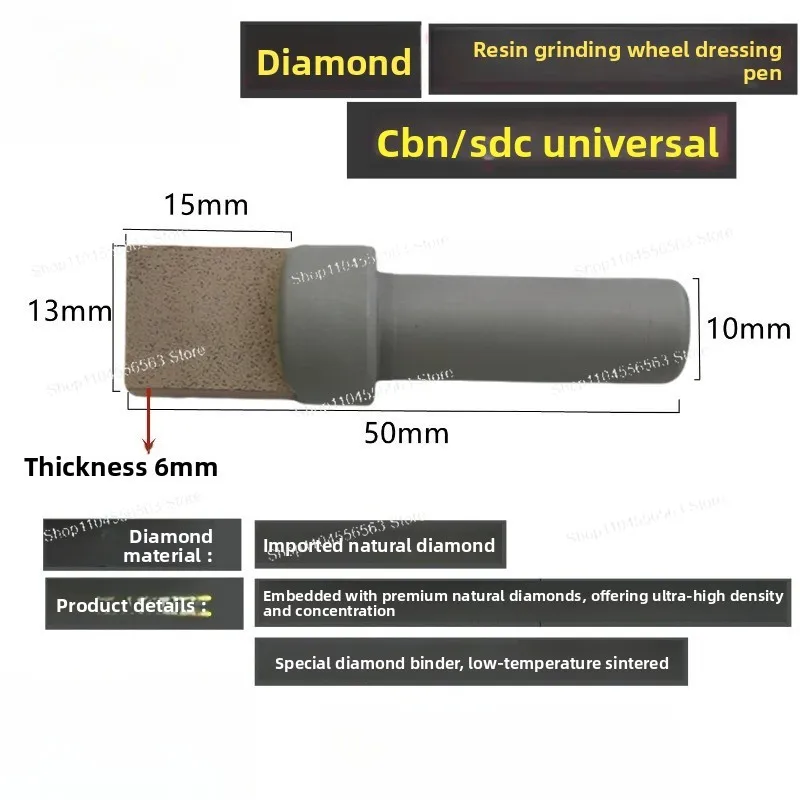 Grease Grinding Wheel Dressing Pen  Grinding Wheel Dressing Knife Natural Square Head Diamond Grinding Wheel Modifier