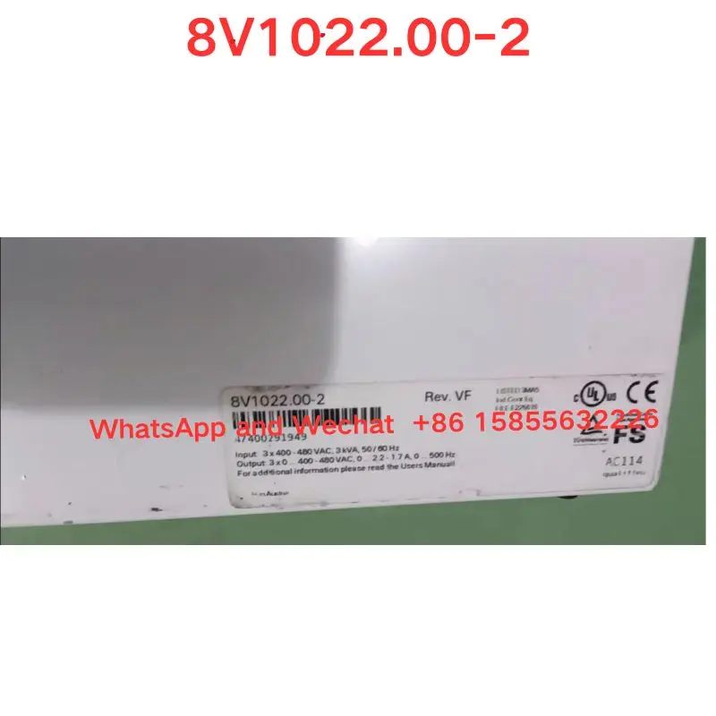 Used OEM disassembled parts 8V1022.00-2 Servo driver Functional test OK