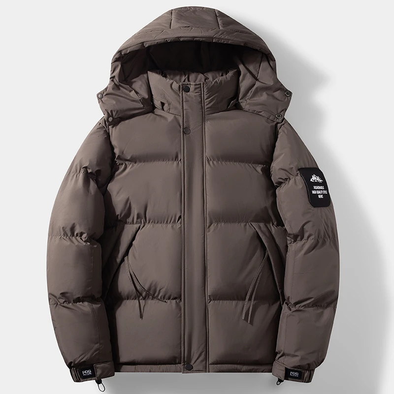 

Men's Parkas Fashion Trendy Brand Leisure Warm and Versatile Down Cotton Jacket Men Windproof Hooded Thick Winter Quality Jacket