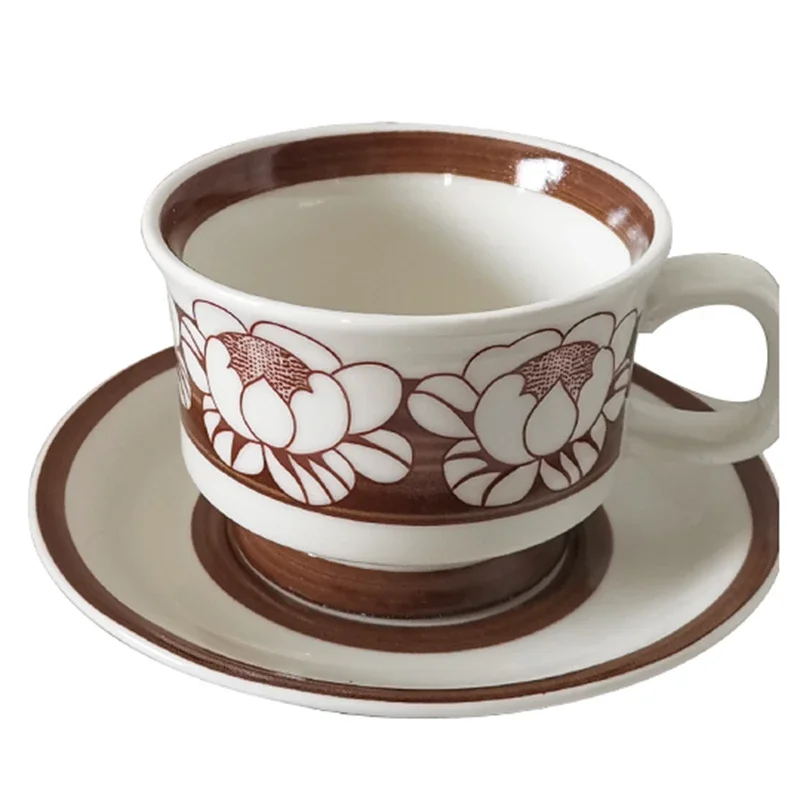 

Handmade Cup And Saucer Set Vintage Japanese Style Ceramic Cup Afternoon Tea Mugs Mocha Taza Para Cafe Porcelain Coffee Set