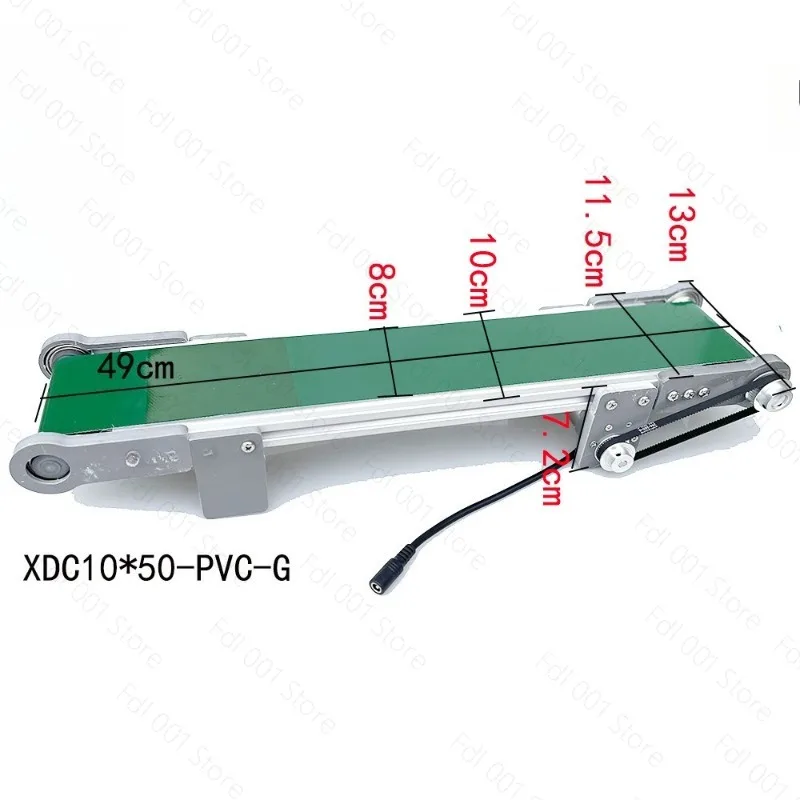 Mini Desktop Electric Conveyor Belt Machine Speed Adjustable Physics Friction Experiment Tool