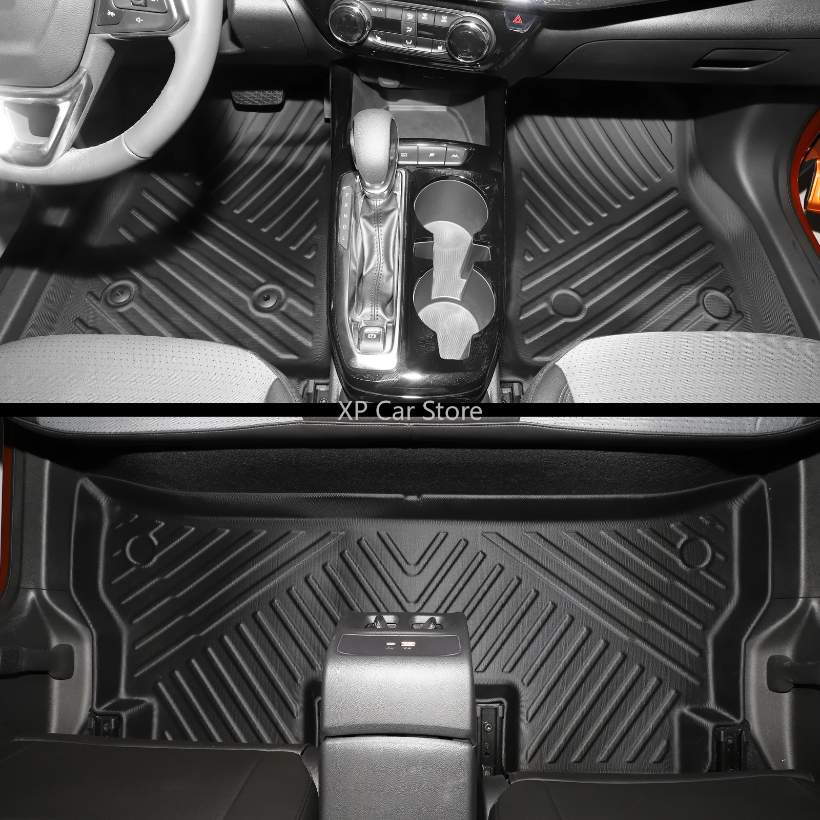 

new for Chevy Chevrolet Trax 2024 2025 Car Floor Mats Cargo Liner Trunk/Backrest Mat TPE 3D Left Rudder