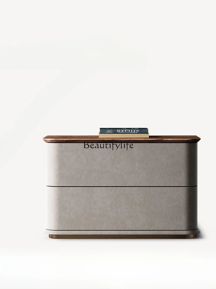 

LD33Modern Minimalist Bedside Table Villa High-End Bedroom Supporting Bedside Table