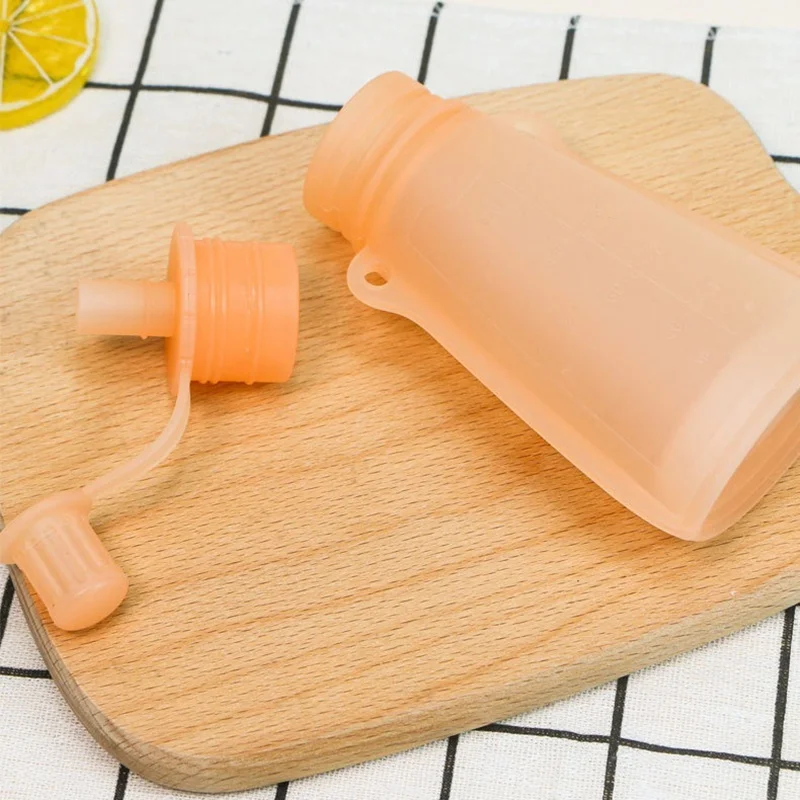 Baby Portable Milk Storage Bag,Newborn Silicone Complementary Food Bag,Children'sWater Bag,Baby Outdoor Folding Drinking Bag image 6