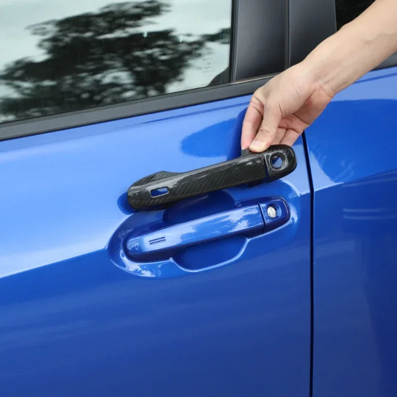 

For Subaru WRX 2022-2024 Real Carbon Fiber Car Door Handle Decorative Cover Car Accessories