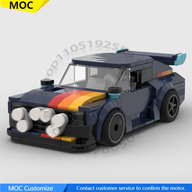 

294 PCS Speed Hypercar 1985 Quattro S1 Custom Aldi Quattro MOC Customize Modular Building Block Design DIY Birthday Toy Gift
