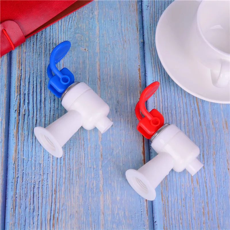 1PC Red/Blue Push Type Plastic Water Dispenser Faucet Tap Replacement Home Essential Drinking Fountains Parts Bibcock Accessorie