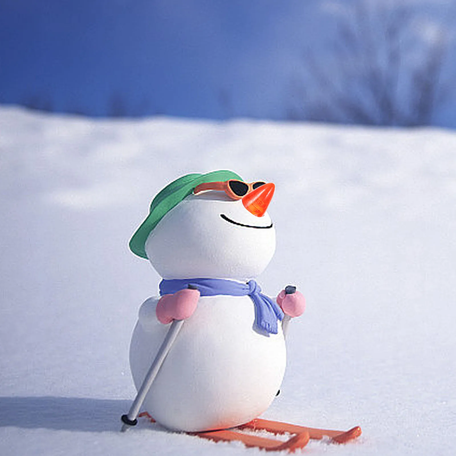 

200pcs Snowman Nose Accessories Plastic Diy Christmas Decoration Craft Supplies For Xmas Winter 123 Characters