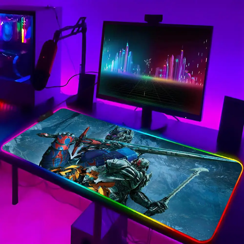 

BumblebeeS Mouse Pad Xxl Laptop Mat Fashion Gaming Rgb Mousepad Backlit Keyboard Gamer Girl Table Pads Deskpad