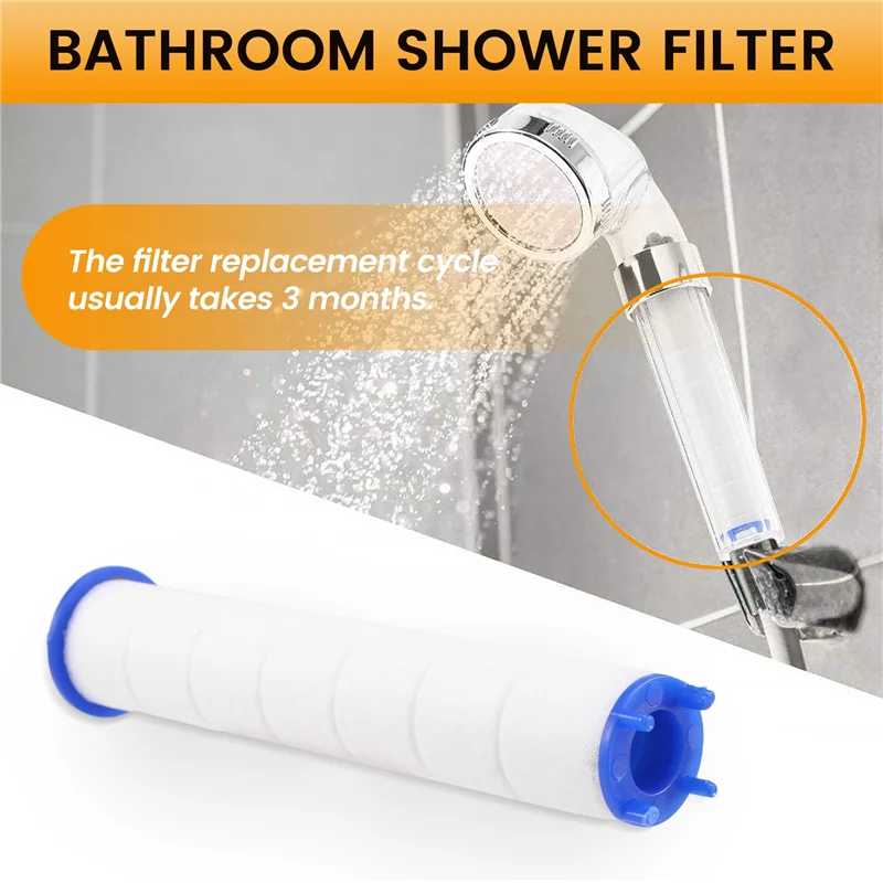 ABNG 5 قطع فلتر الدش اليدوي الأساسية حوض الاستحمام في الحمام فلتر الدش الأساسية لتنقية المياه