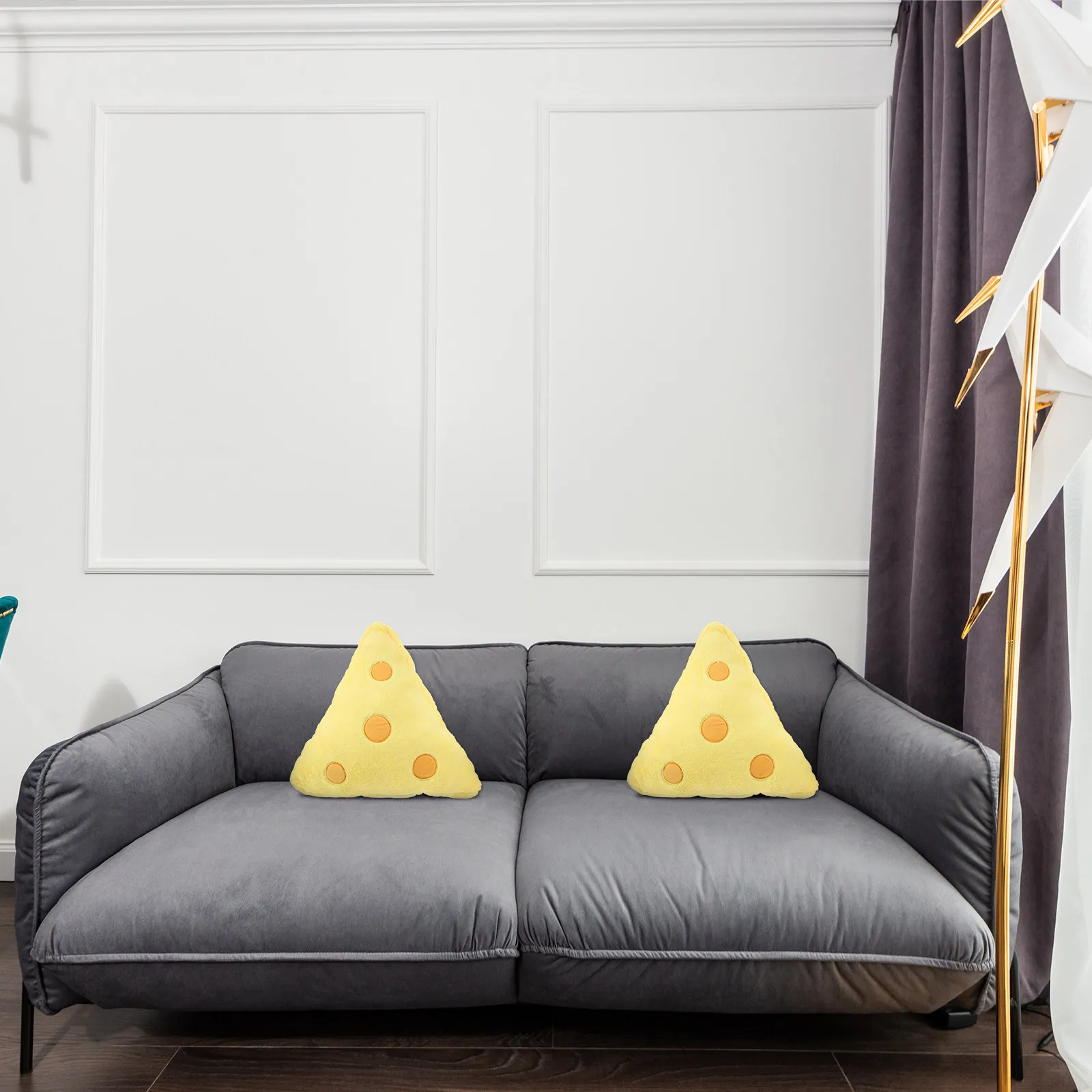 

Cute Cheese Pillow Kids Soft Fabric Cozy Decorative Accent Cushion Realistic Funny Throw Pillows Home Decor Small Stuffed