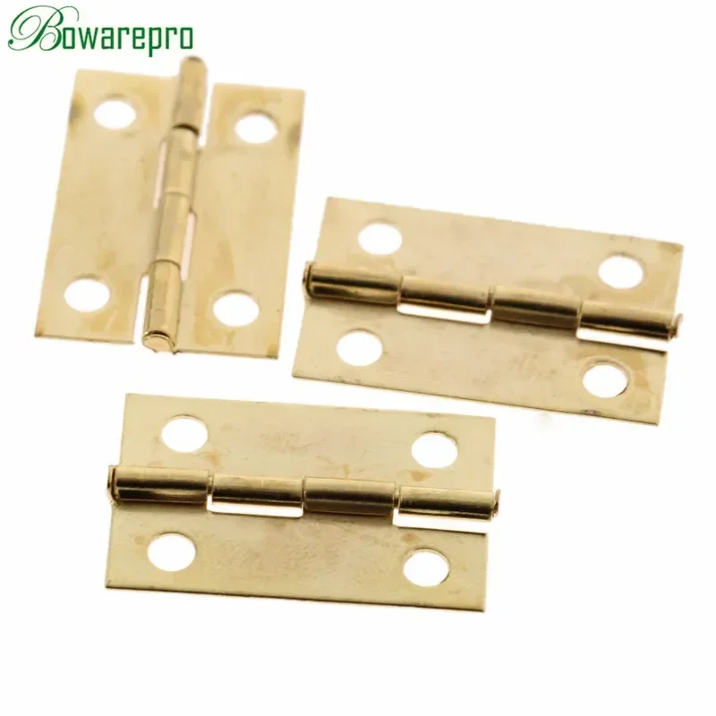 30 pièces Mini charnières en Bronze Antique, charnières carrées pour porte d\'armoire en bois, tiroir, boîte à bijoux, quincaillerie de meubles