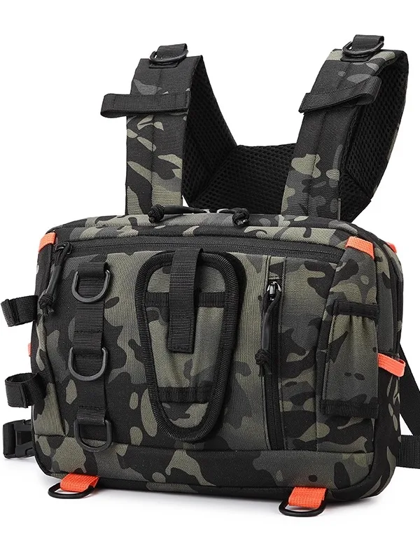 

Tactical Vest Bag Double Shoulder Men's Backpack for Fishing Hiking Running Outdoor Sports Gear Medium Hardness Travel Bag