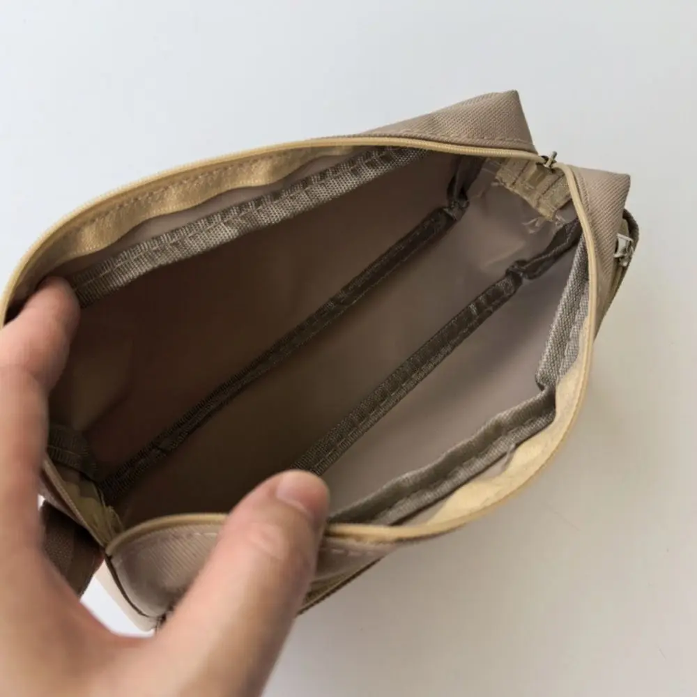 Portable Oxford cloth Capybara Pen Bag Large Capacity Cartoon Stationery Storage Bag Multi-function Kawaii Pencil Case Universal