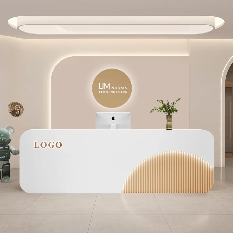 Banco Lectern Reception Desks Counter White Store Luxury Reception Desk Modern Mobile Comptoir De Caisse Luxury Furniture