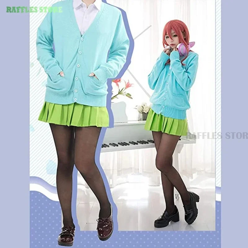 Anime Cosplay Costume Wig Gotoubun no Hanayome Nakano Ichika Nino Yotsuba Itsuki School Anime Uniforms