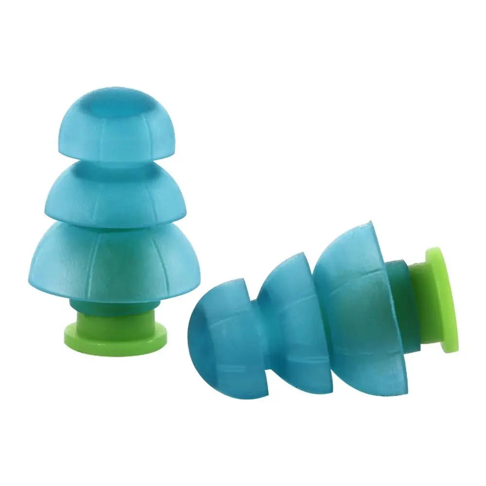 Motorcycles Soundproof Reusable Hearing Protection Noise Cancelling Ear Plugs Silicone