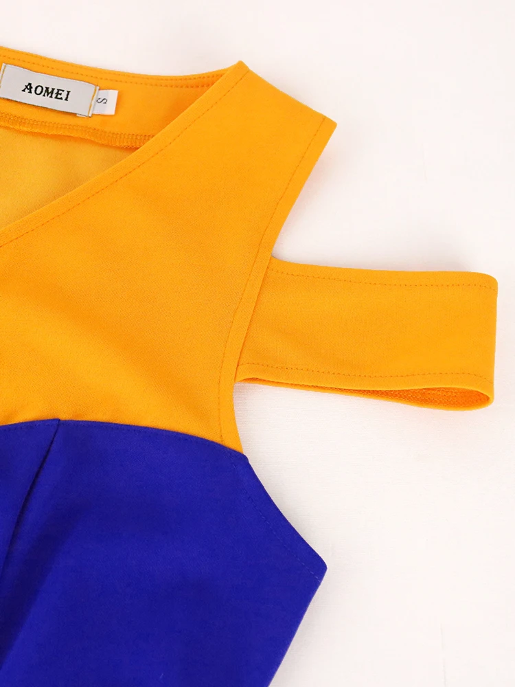 Kolor patchworku sukienka z klocków dla kobiet z krótkim rękawem z dekoltem w szpic sukienki Midi 2024 elegancka afrykańska letnia moda biurowa,