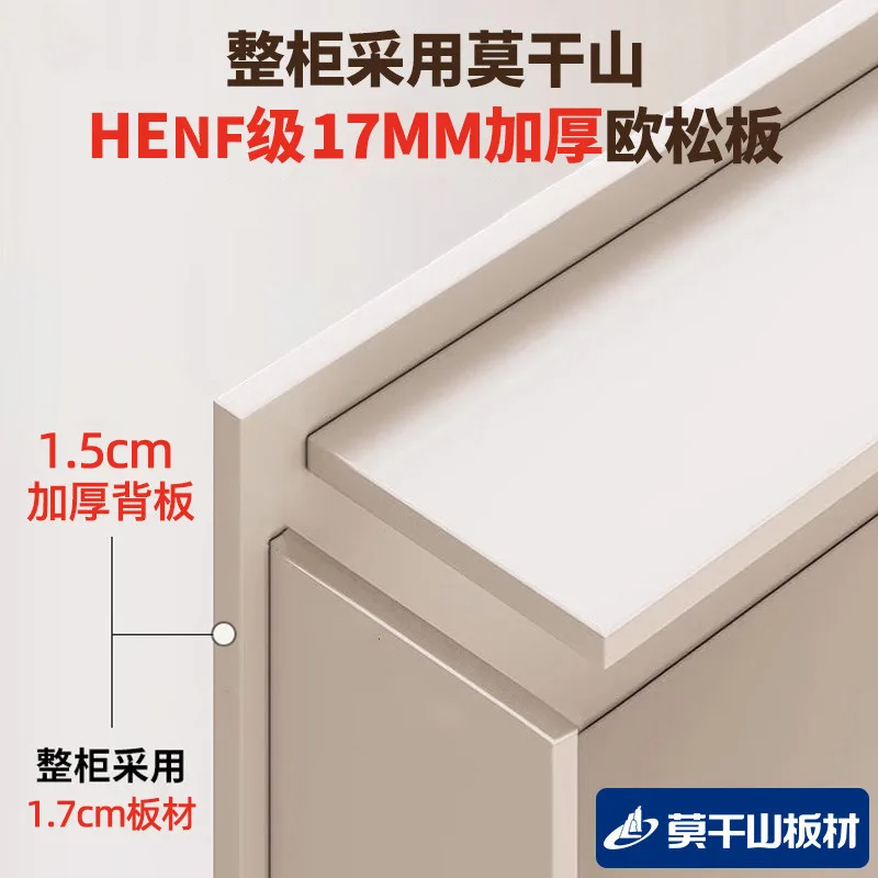 2026 new wall combination cabinet card holder bookcase European pine board HENF grade living room sofa locker integrated