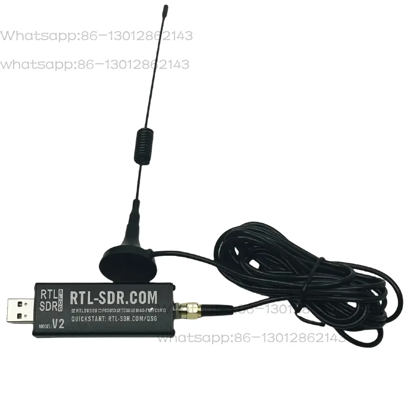 SDR Software-Defined Radio Receiver RTL-SDR V2 RTL2832U equipped with FC0012 tuner, 22-948.6MHz band SMA software-defined radio