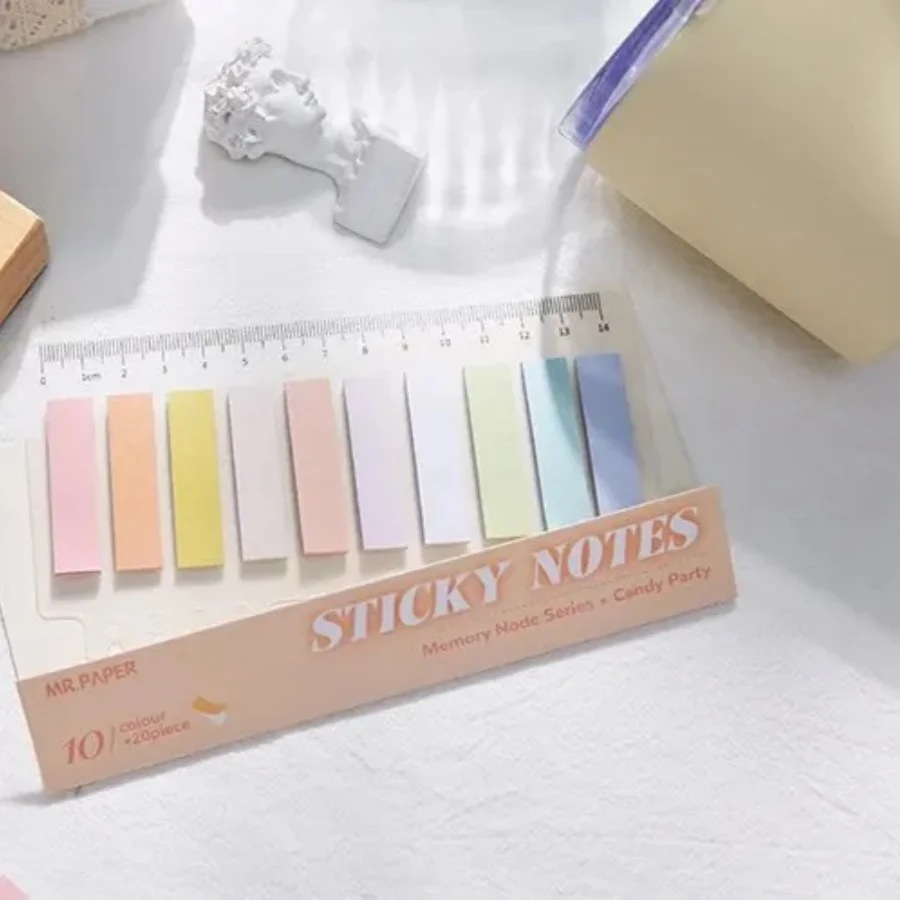 

200 Sheets/set of Moranti Colored Index Stickers for Marking, Message Creative Stationery Stickers