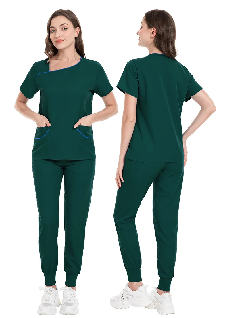 病院 サロン クリニック 仕事用 医療サービス スーツ 新しい伸縮性のある女性看護師スクラブセット 美容院看護師ユニフォーム