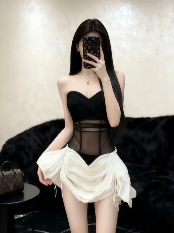 

Bla Me Splice Bustier Dr Женская утягивающая сексуальная юбка ort Осень-зима Дизайн Sense Me Splice Dr Сексуальная юбка ort