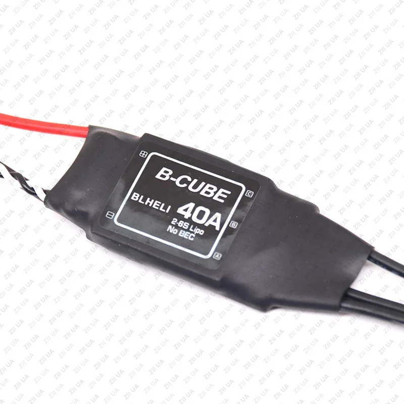 1/2/4/6PCS BLHELI 40A Brushless ESC 2-6S Lipo No EBC Speed Controller for RC FPV Airplane UAV Drone