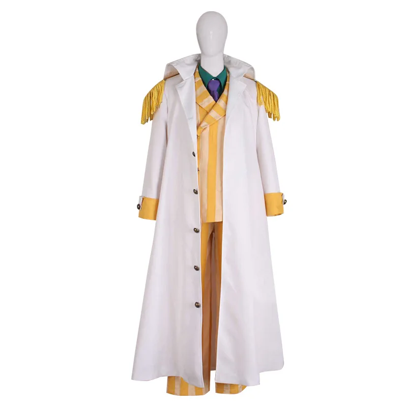 

Film Gorousei Kizaru Taisho Borsalino Cosplay Costume Admiral Uniform Full Set Halloween carnival Cosplay Outfits Suit