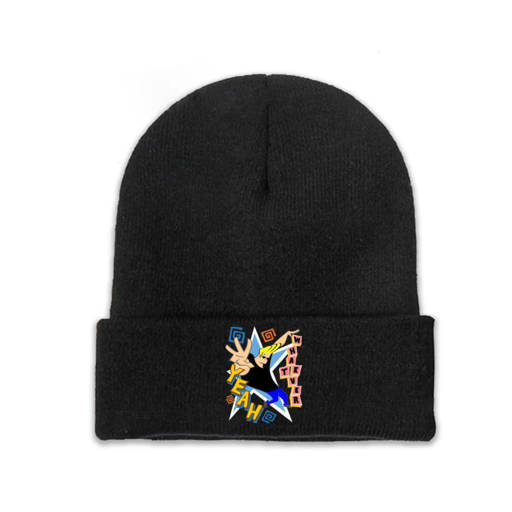 Johnny Bravo Little Suzy Animated Skullies Beanies Caps Yeah Knitted Winter Warm Bonnet Hats Unisex Ski Cap