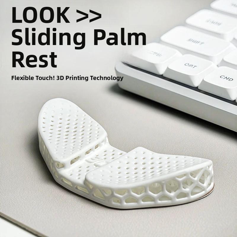 3d Printed Sliding Palm Rest Ergonomic Support Split Body For Mechanical Keyboard Reduce Wrist Fatigue Office Gaming Hand Rest