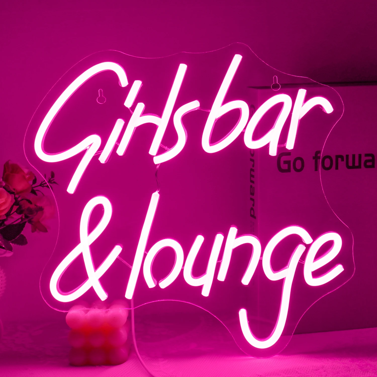 

Girls Bar Lounge Neon Signs Lady Pink LED Lights Rest Room Decoration Dimmbale Beer Home Bars Pub Hotel Party Wall Light Up Sign